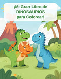 Portada del libro de dinosaurios para colorear