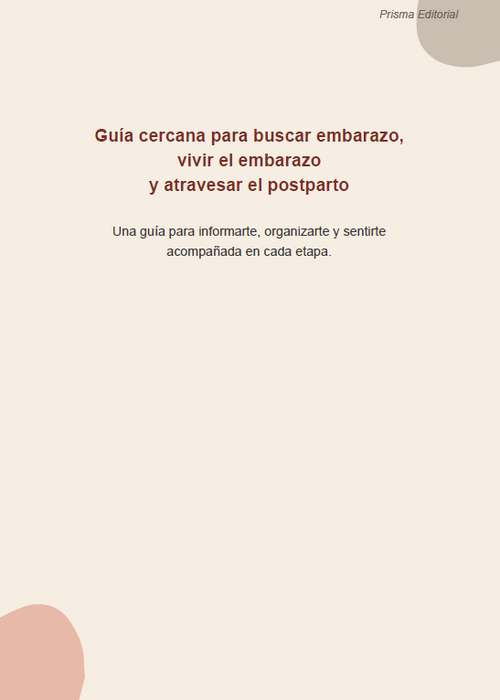 Guía de mi viaje a la maternidad